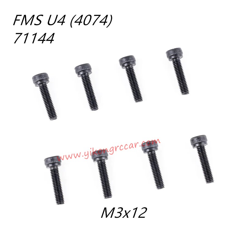 FMS 10702 (4074) 1/7 RC Car Parts Cap Head Screws M3x12 APSC71144 FMS 10702 (4074) 1/7 RC Car Parts Cap Head Screws M3x12 APSC71144