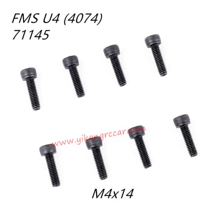 FMS 10702 (4074) 1/7 RC Car Parts Cap Head Screws M4x14 APSC71145