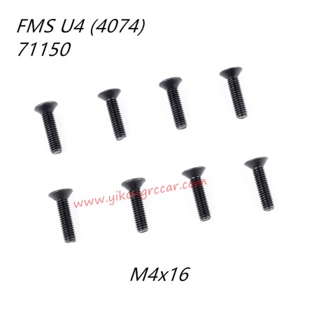 FMS U4 10702 RC Car Parts Flat Head Screws M4x16 APSC71150
