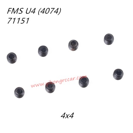 FMS U4 10702 RC Car Parts Headless Screws 4x4 APSC71151