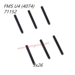 FMS U4 10702 RC Car Parts Headless Screws 3x26 APSC71152