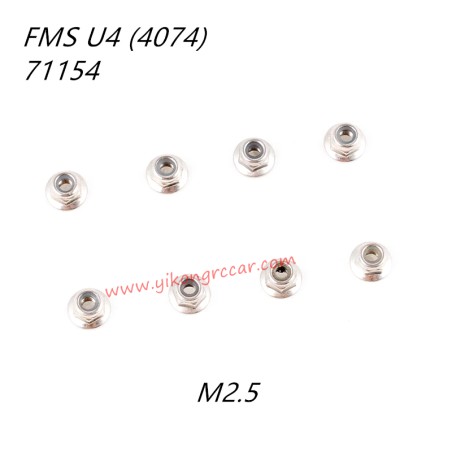 FMS U4 10702 RC Car Parts M2.5 Flange Lock Nuts APSC71154