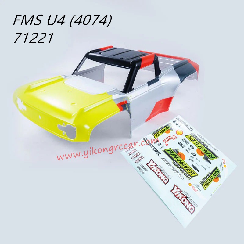 FMS U4 10702 RC Car Parts Body And Sticker (Livery B) APSC71221