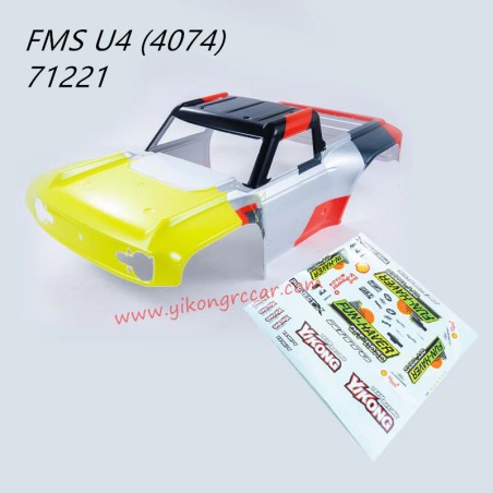 FMS U4 10702 RC Car Parts Body And Sticker (Livery B) APSC71221
