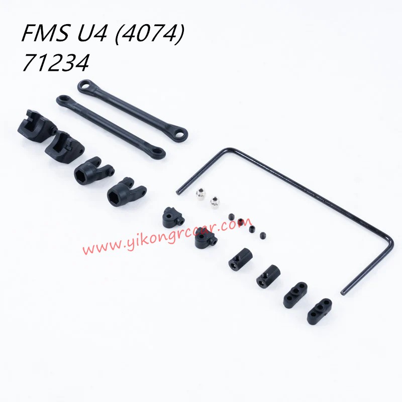 FMS U4 (4074) Parts Rear Sway Bar Kit APSC71234
