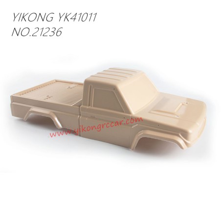 YIKONG YK41011 RC Truck Parts Desert Yellow Body Shell (Silk-Screen Printed) 21236