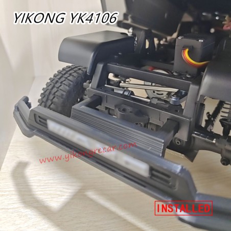 YIKONG YK4106 Upgrade Parts Front Bumper installed