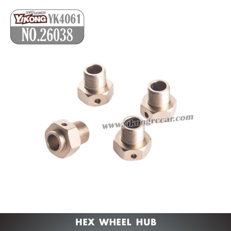 YIKONG YK4061 RC Car Parts Hex Wheel Hub 26038