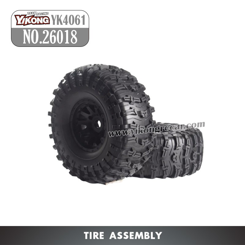 YIKONG YK4061 RC Crawler Parts Tire Assembly 26018