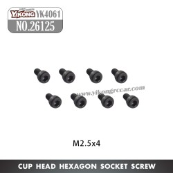 YIKONG YK4061 Parts Cup head hexagon socket screw M2.5x4 26125