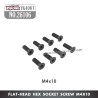 YIKONG YK4061 Parts Flat-head hex socket screw M4x10 26106