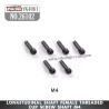 YIKONG YK4061 Parts Longitudinal shaft female threaded cup screw shaft M4 26102