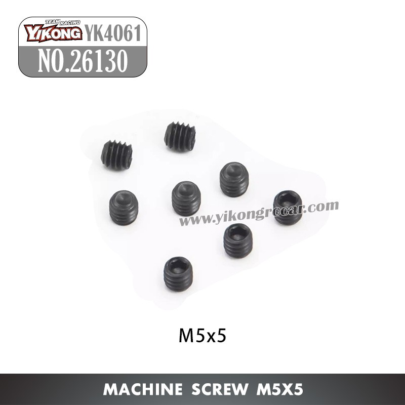 YIKONG YK4061 RC Crawler Parts Machine Screw M5x5 26130