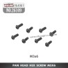 YIKONG YK4061 Parts Pan Head Hex Screw M3x6 26109
