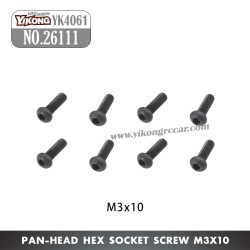 YIKONG YK4061 Parts Pan-head hex socket screw M3x10 26111
