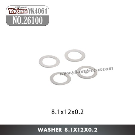 YIKONG YK4061 RC Crawler Parts Washer 8.1x12x0.2 26100