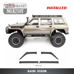 YIKONG YK4107 Parts Rain Visor R210Y installed
