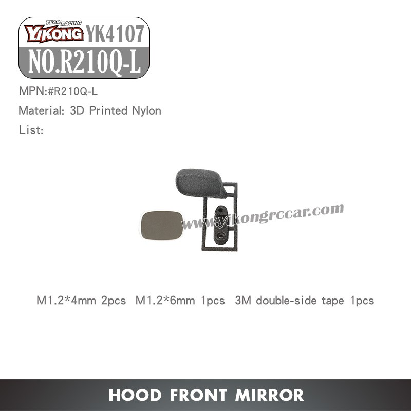 YIKONG YK4107 Parts Hood Front Mirror R210Q