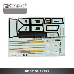 YIKONG YK4107 RC Car Parts Stickers