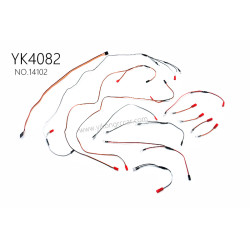 YIKONG YK4102 RC Truck Parts complete vehicle light wiring set 14102