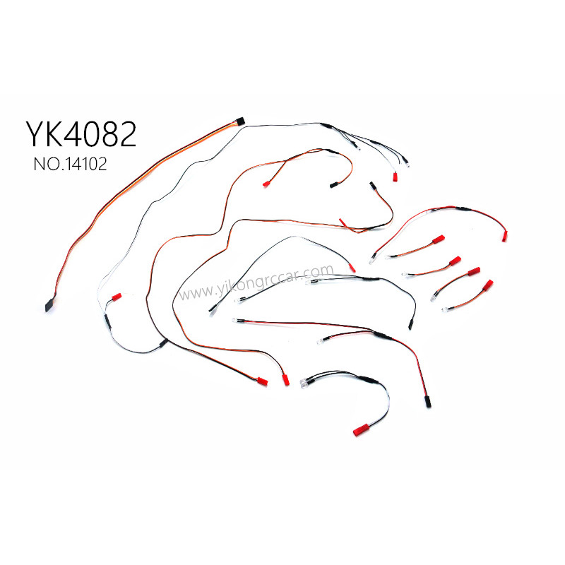 YIKONG YK4102 RC Truck Parts complete vehicle light wiring set 14102 YIKONG YK4102 RC Truck Parts complete vehicle light wiring set 14102