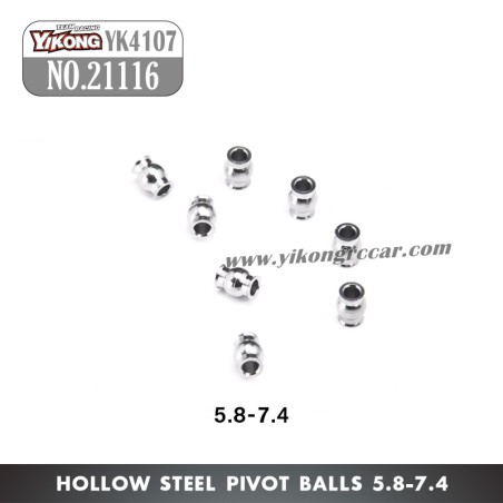YIKONG YK4107 Parts Hollow Steel Pivot Balls (5.8-7.4) 21116