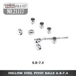 YIKONG YK4107 RC Car Parts Hollow Steel Pivot Balls (6.8-7.4) 21117