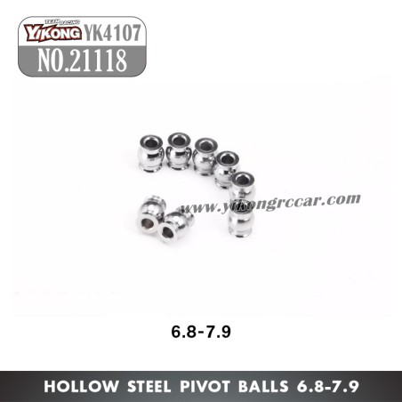 YIKONG YK4107 RC Car Parts Hollow Steel Pivot Balls (6.8-7.9) 21118