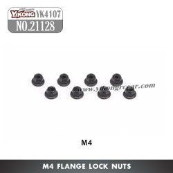 YIKONG YK4107 RC Crawler Parts M4 Flange Lock Nuts 21128