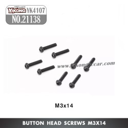 YIKONG YK4107 1/10 RC Crawler Parts Button Head Screws (M3x14) 21138