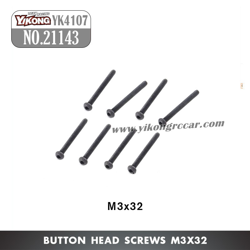 YIKONG YK4107 Parts Button Head Screws (M3x32) 21143