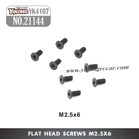 YIKONG YK4107 Parts Flat Head Screws (M2.5x6) 21144