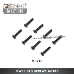 YIKONG YK4107 RC Vehicle Parts Flat Head Screws (M3x16) 21149