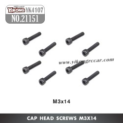 YIKONG YK4107 RC Vehicle Parts Cap Head Screws (M3x14) 21151