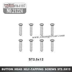 YIKONG YK4107 RC Car Parts Button head Self-tapping screws (ST2.5x12) 21224