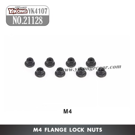 YIKONG YK4107Pro RC Truck Parts M4 Flange Nuts 21128
