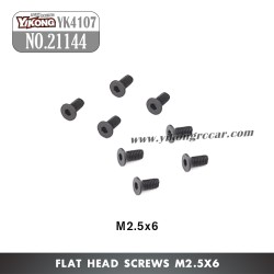 YIKONG YK4107Pro RC Truck Parts Flat Head Socket Screw (M2.5x6) 21144