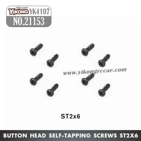 YIKONG YK4107Pro Parts Pan-Head Cross Self-Tapping Screw ST2x6 21153