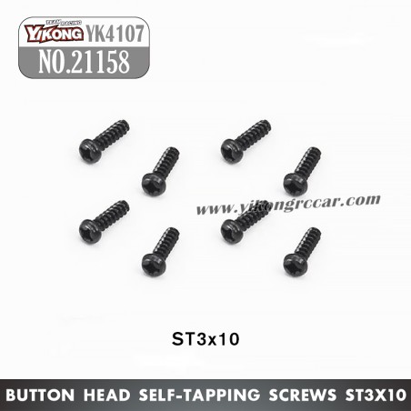 YIKONG YK4107Pro Parts Pan-Head Cross Self-Tapping Screw ST3x10 21158