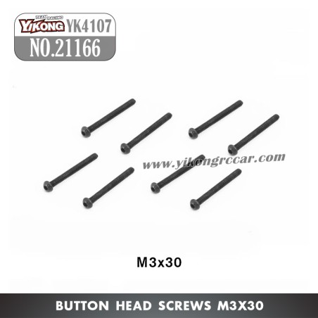 YIKONG YK4107Pro Parts Pan Head Hex Socket Screws M3x30 21166