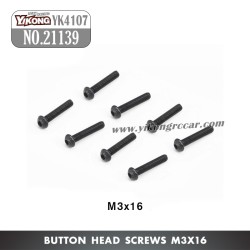 YIKONG YK4107Pro Parts Button Head Screws (M3x16) 21139