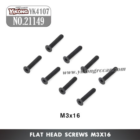 YIKONG YK4107Pro Parts Flat Head Screws (M3x16) 21149