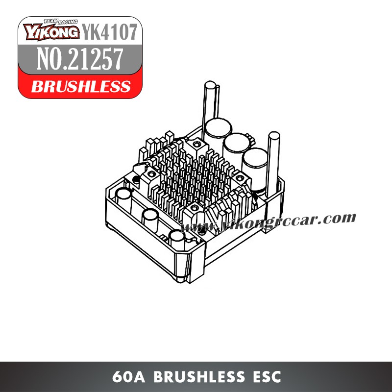 YIKONG YK4107Pro Parts 60A Brushless ESC 21257