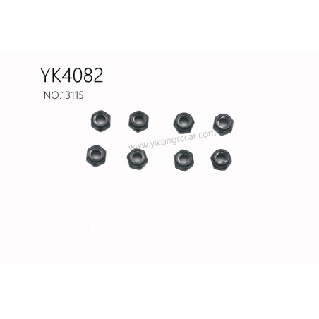 YIKONG YK4082 Spare Parts M3 Nylon Nuts 13115