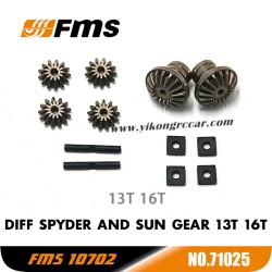 FMS U4 10702 (4074) Parts Diff Spyder and Sun Gear 13T 16T APSC71025