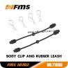 FMS 10702 (4074) RC Truck Parts Body Clip And Rubber Leash APSC71086