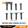 FMS 10702 (4074) 1/7 RC Car Parts Button Head Screws M2.5x12 APSC71134