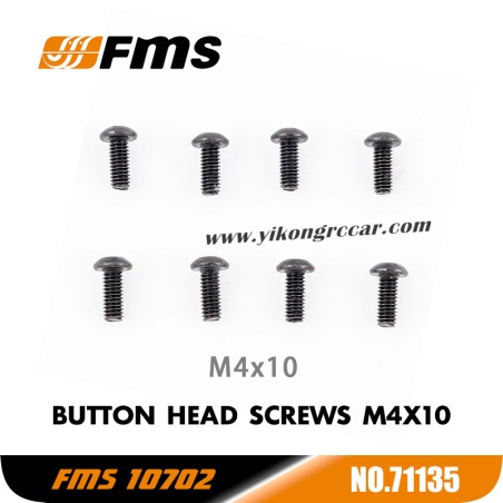 FMS 10702 (4074) 1/7 RC Car Parts Button Head Screws M4x10 APSC71135