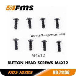 FMS 10702 (4074) 1/7 RC Car Parts Button Head Screws M4x12 APSC71136