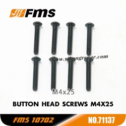 FMS 10702 (4074) 1/7 RC Car Parts Button Head Screws M4x25 APSC71137